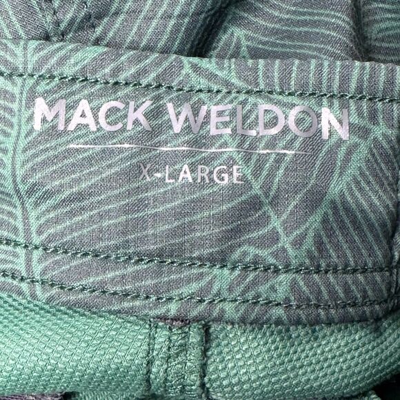 Mack Weldon Swim Trunk Mens Extra Large Green Tropical Drawstring Elastic Waist - Picture 2 of 14